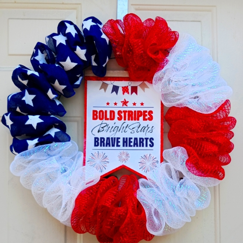 Patriotic wreath